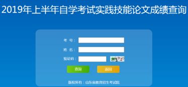 山東省2019年上半年自學(xué)考試實踐技能與論文成績查詢指南及技術(shù)支持說明